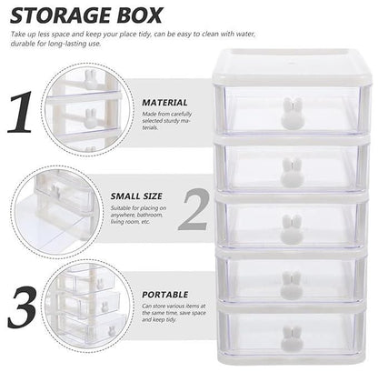 5 Tier Transparent Jewellery Box